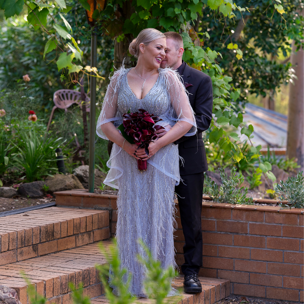 sliver wedding dress from Melbourne wedding sliver wedding dress from Melbourne wedding