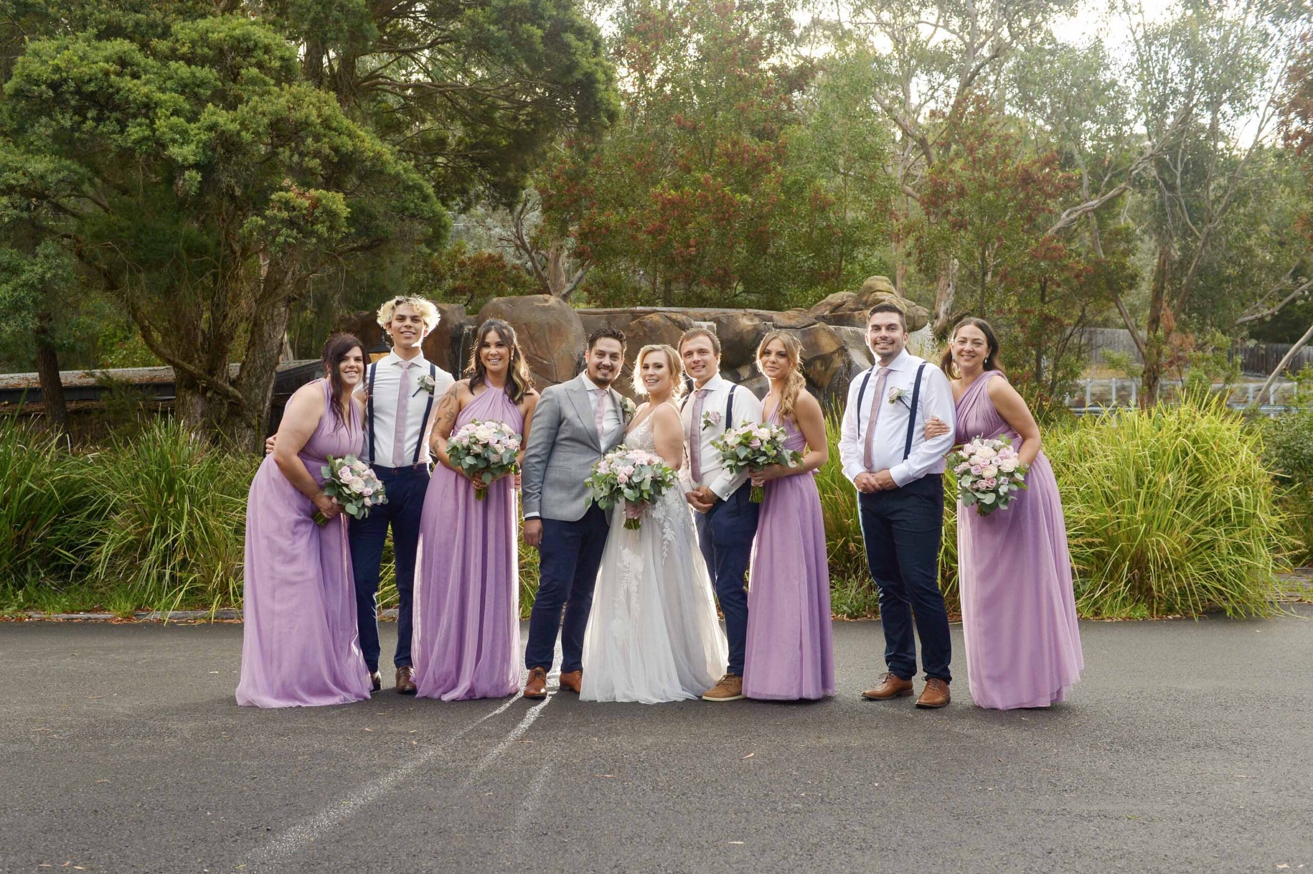 Wedding party at Potters Receptions in Melbourne