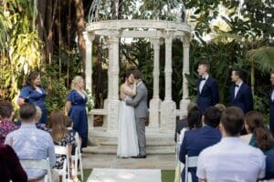Wedding kiss.