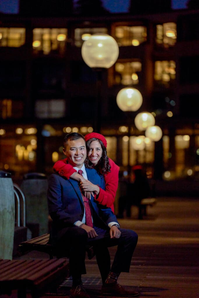 Couple posing for photographer at pre wedding shoot in Australia Couple posing for photographer at pre wedding shoot in Australia