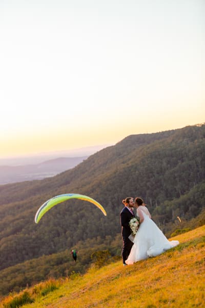 outdoor wedding at Cedar Creek in Gold Coast