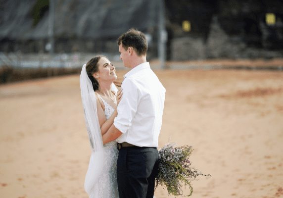 sunset wedding image